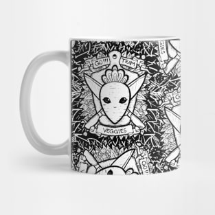 Radish/Carrot and Knife Coat of Arms Mug